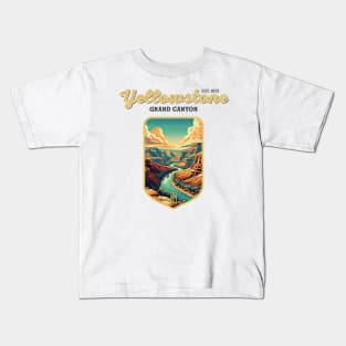 USA - NATIONAL PARK - YELLOWSTONE Grand Canyon of the Yellowstone - 2 Kids T-Shirt